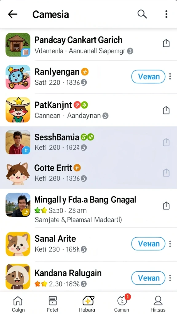 789bni - Screenshot menunjukkan variasi permainan yang tersedia.