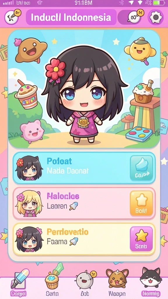 hokihoki - Tampilan awal HOKIHOKI yang menarik dan warna-warni.