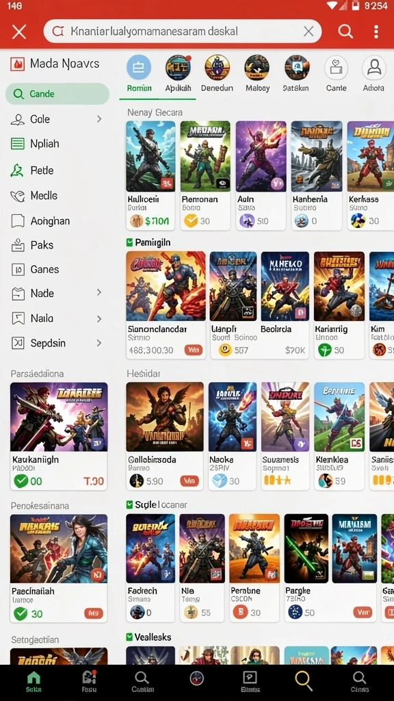 slotsri - Screenshot menunjukkan variasi tema yang tersedia di SLOTSRI.