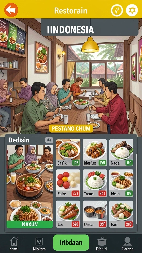 sunda777 - Tampilan antarmuka yang sederhana dan menarik.