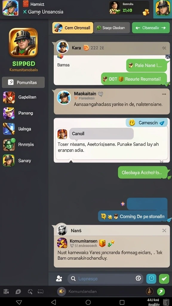 vikingtoto - Screenshot menunjukkan menu karakter dan upgrade.
